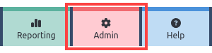 The Admin tab